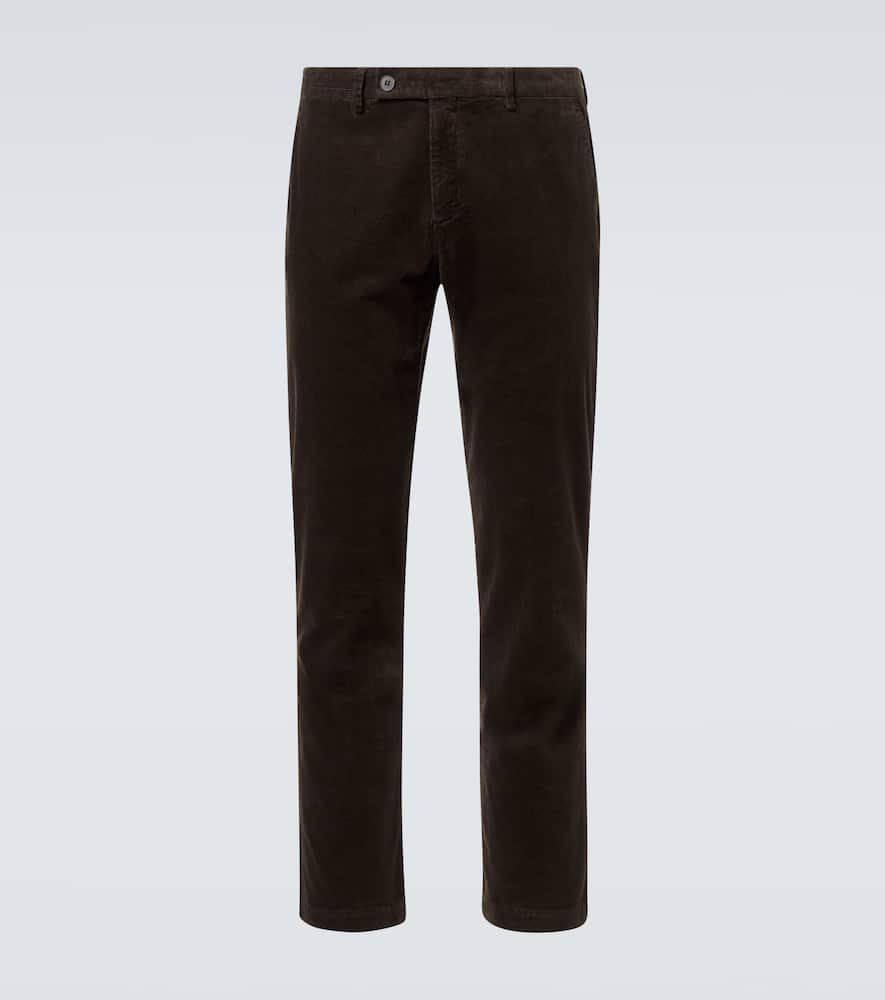 Corduroy cotton straight pants