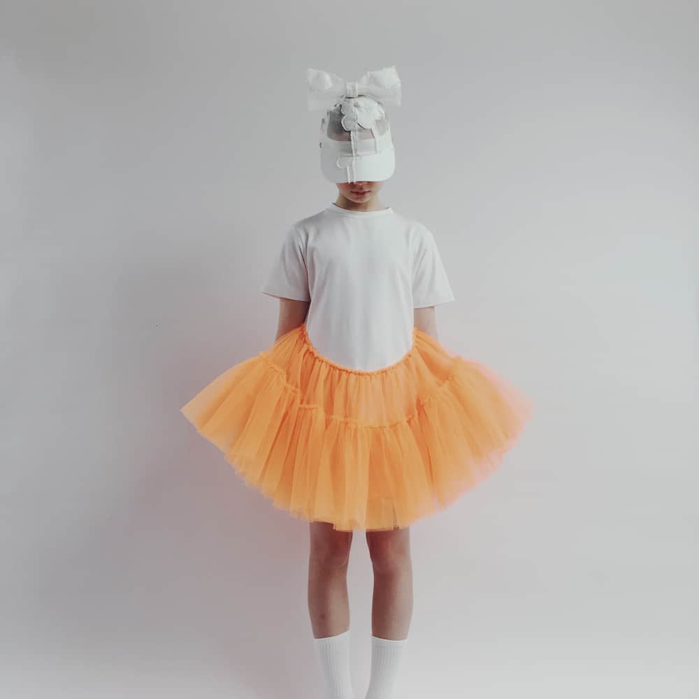 Caroline Bosmans Jersey and tulle dress
