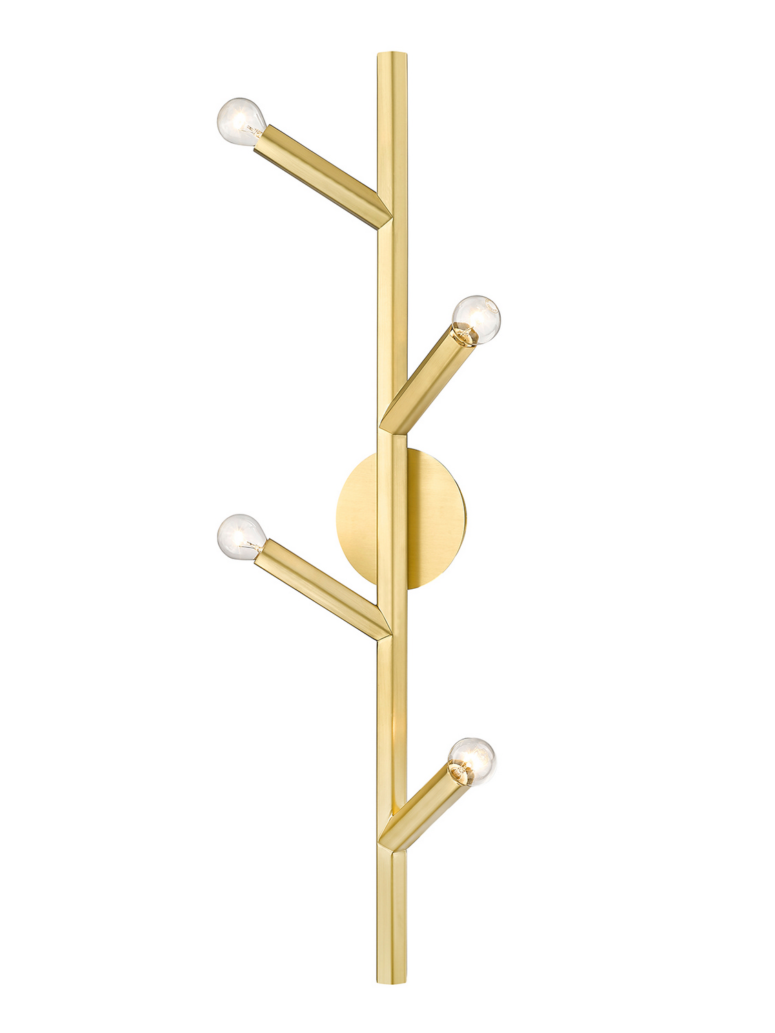 The Oaks 4-Light Wall Sconce in Brushed Bra