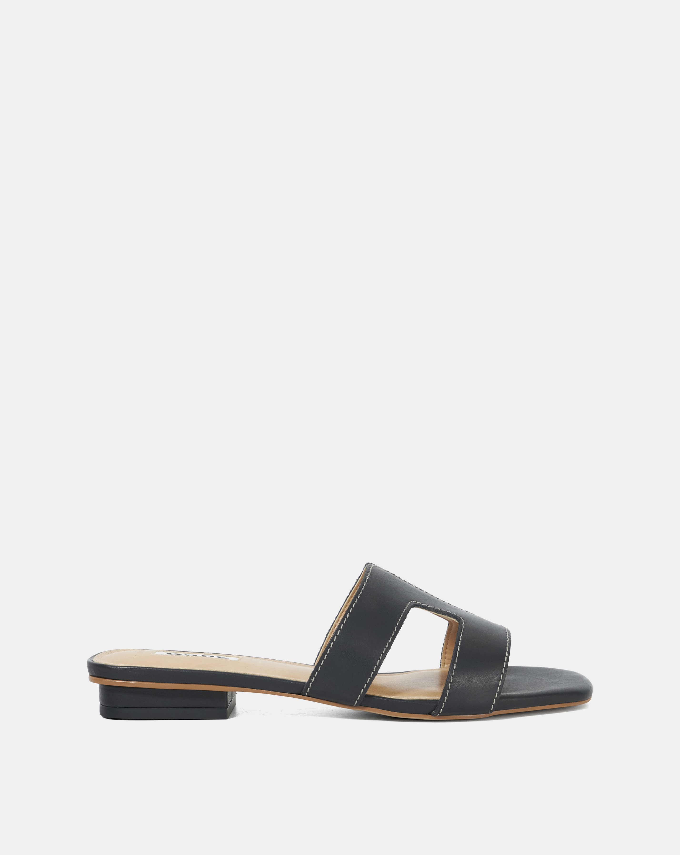 Dune Loupe Leather Sandals Wide Fit