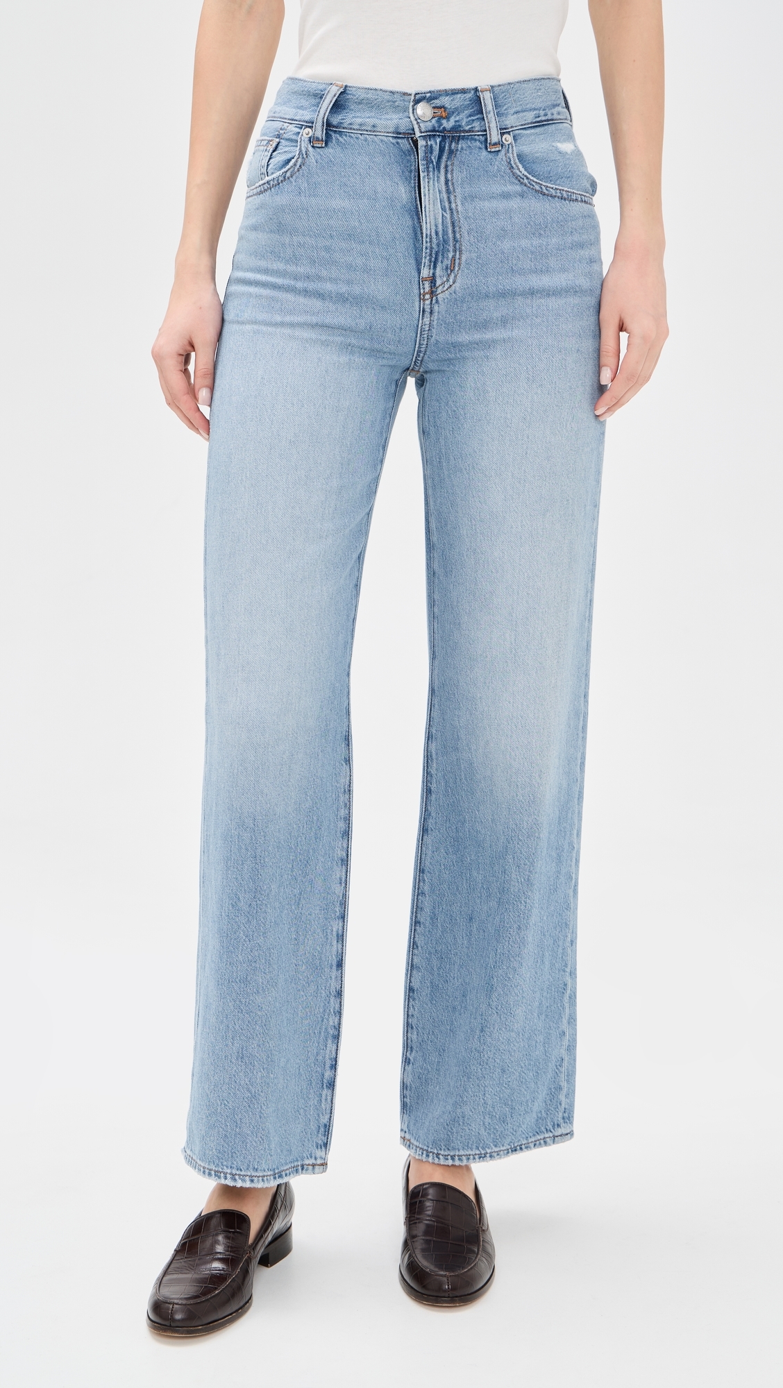 The Perfect Vintage Wide Leg Jeans In Airy Denim Northridge Wash