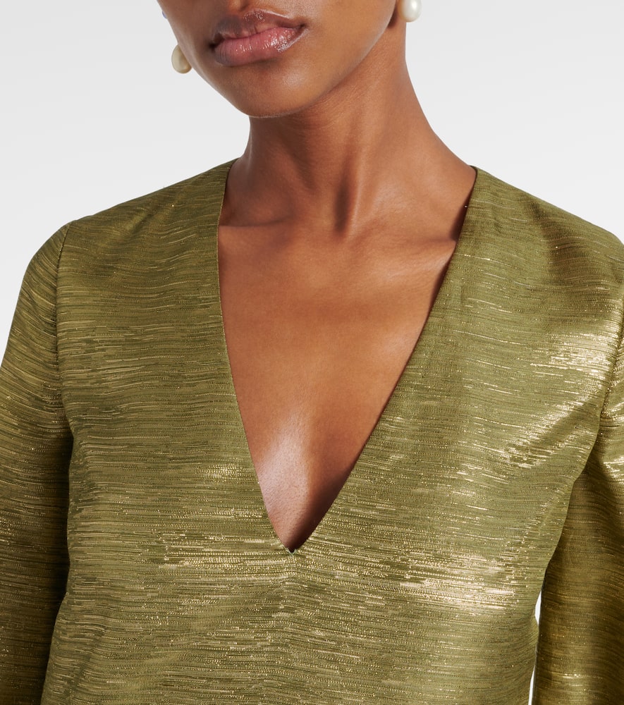 Voyage Imaginaire lamé maxi dress