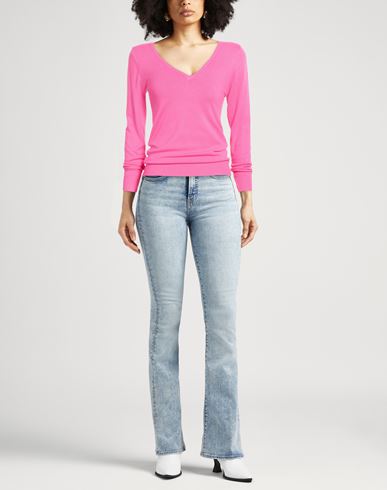 Woman Sweater Magenta Size S/M Viscose, Polyamide, Polyester