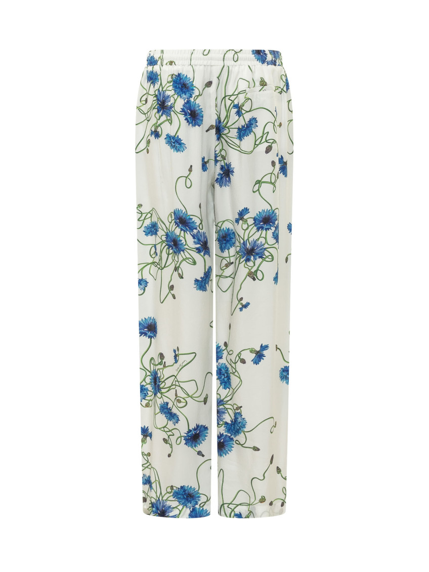 White Relaxed Elasticated Pants