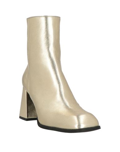 Woman Ankle boots Platinum Size 7 Textile fibers