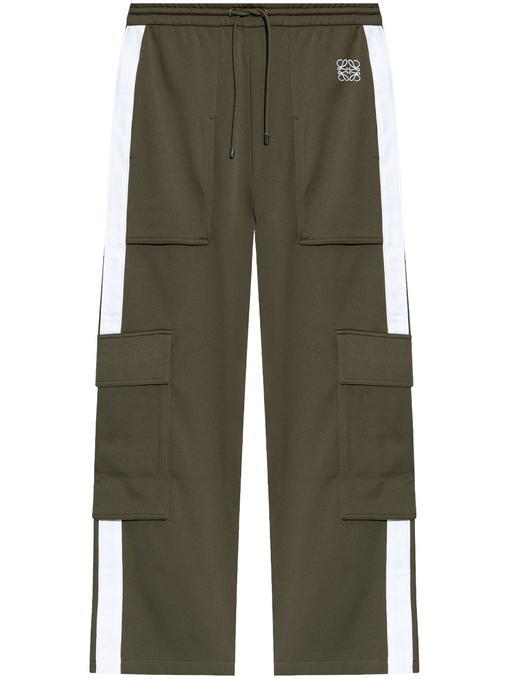 Technical-jersey cargo trousers - Green