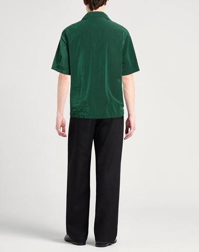 Man Shirt Dark green Size M Polyamide