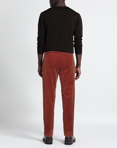 Man Pants Rust Size 38 Cotton, Elastane
