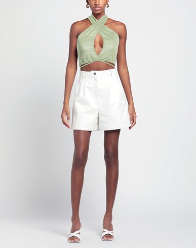 Woman Top Lime green Size M Polyester, Viscose, Elastane