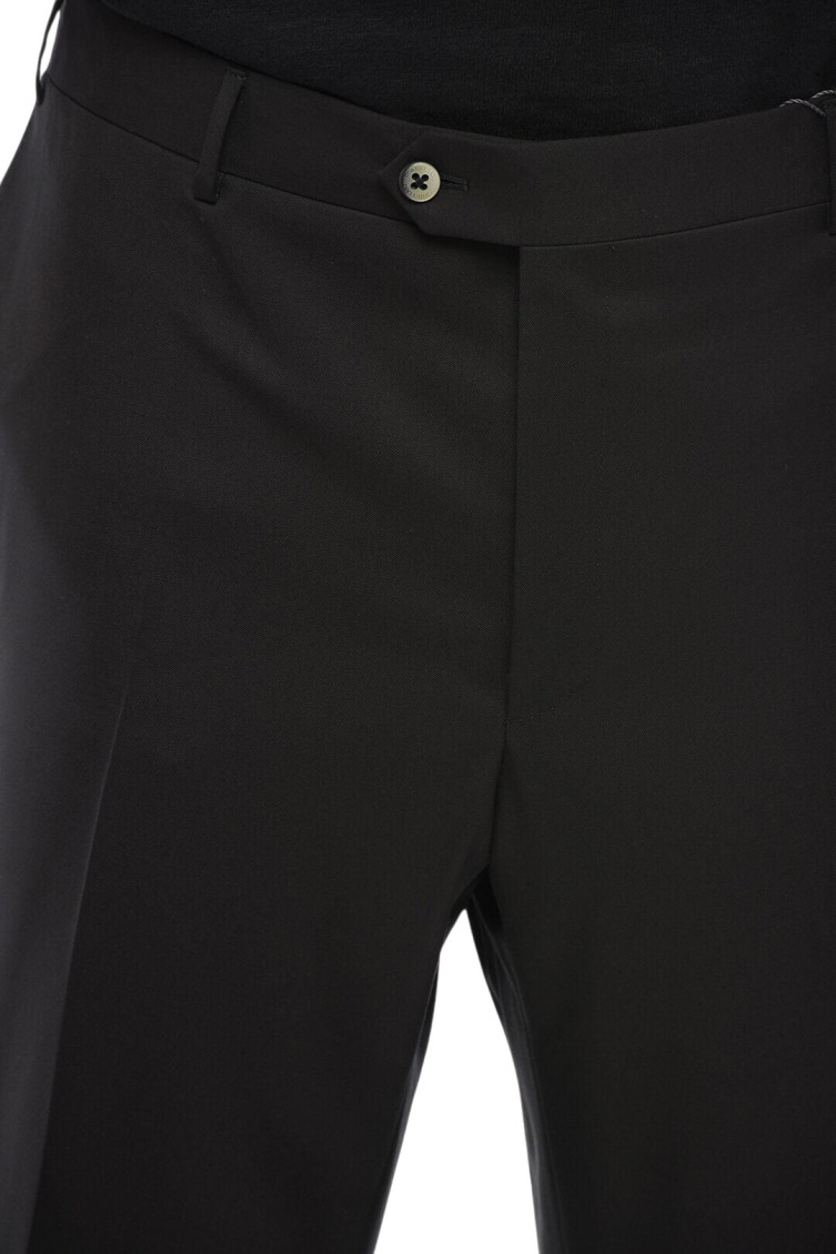 Black Flat Front Pants