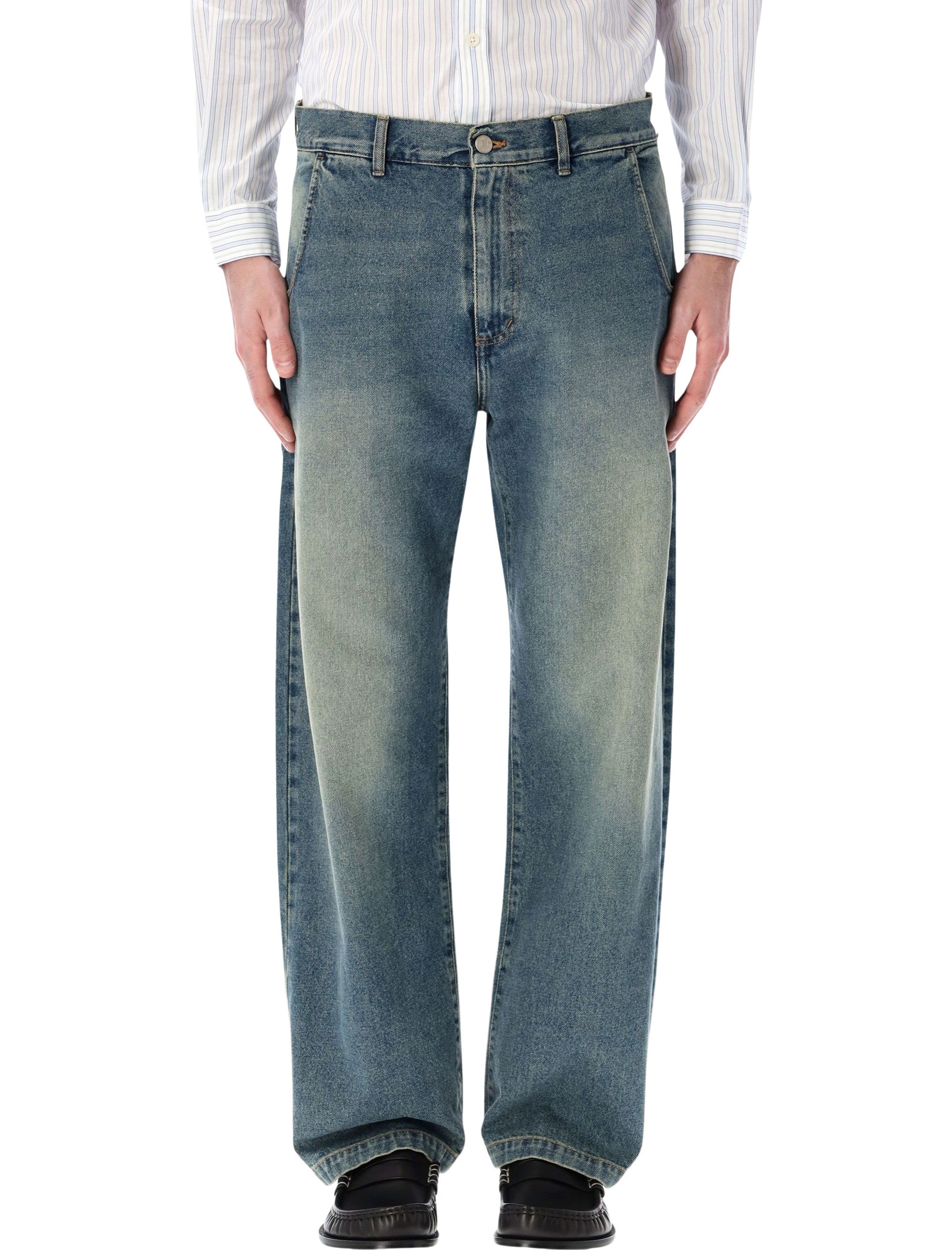 Relaxed Straight Fit Jeans - Size L