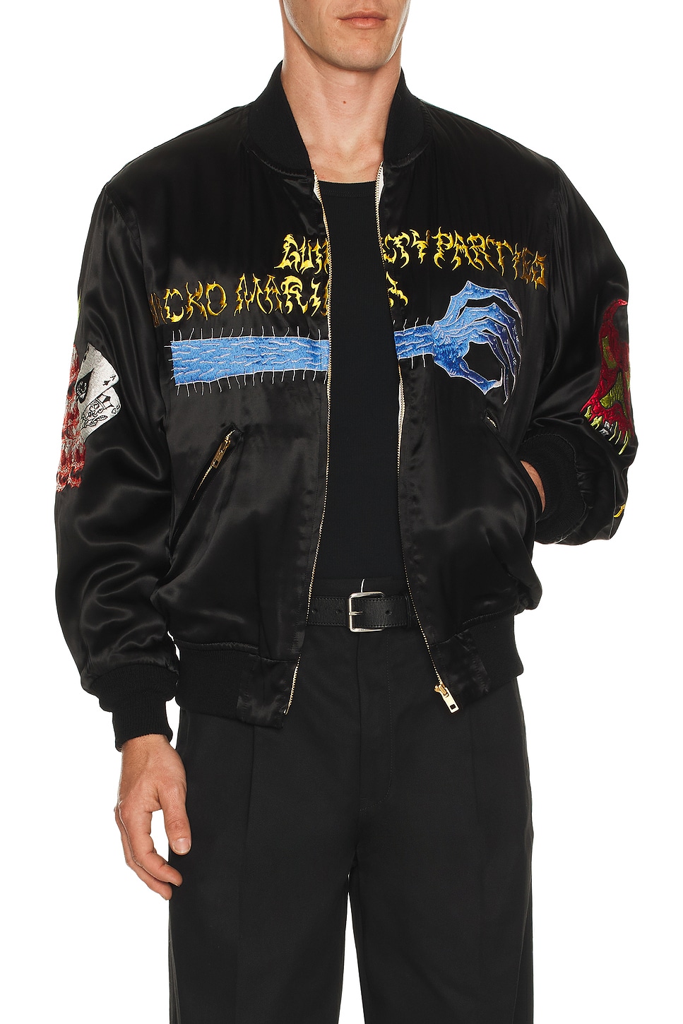 WACKO MARIA x Neck Face Vietnam Jacket in Black - Black. L also in