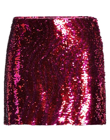 Woman Mini skirt Fuchsia Size 22 Polyester