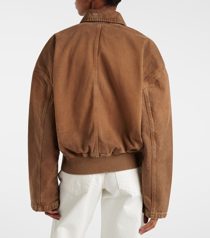 Harlem cotton canvas bomber jacket