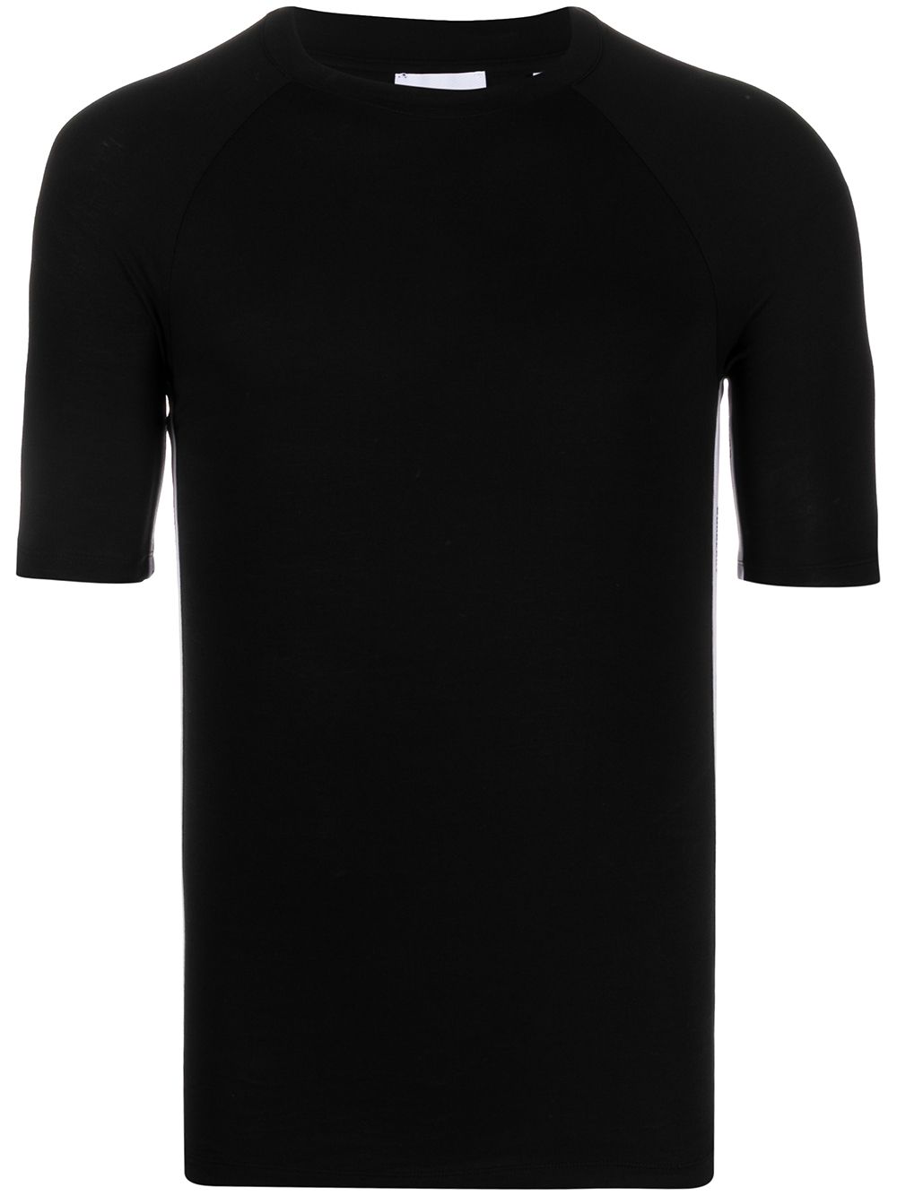 Burberry logo trim fitted T-shirt - Black