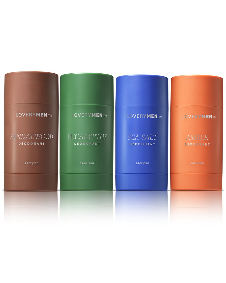 4Pc Sea Salt, Eucalyptus, Amber, Sandalwood Anti-Perspirant Gift Set
