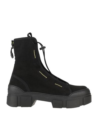 Vic Matiē Woman Ankle boots Black Size 6 Textile fibers, Soft Leather