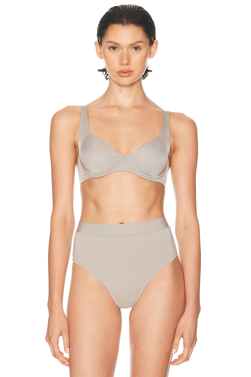 CUUP Micro Scoop Bra in Dove - Grey.  38D also in 32C, 32D, 34C, 34D, 36B, 36C, 36D, 38C
