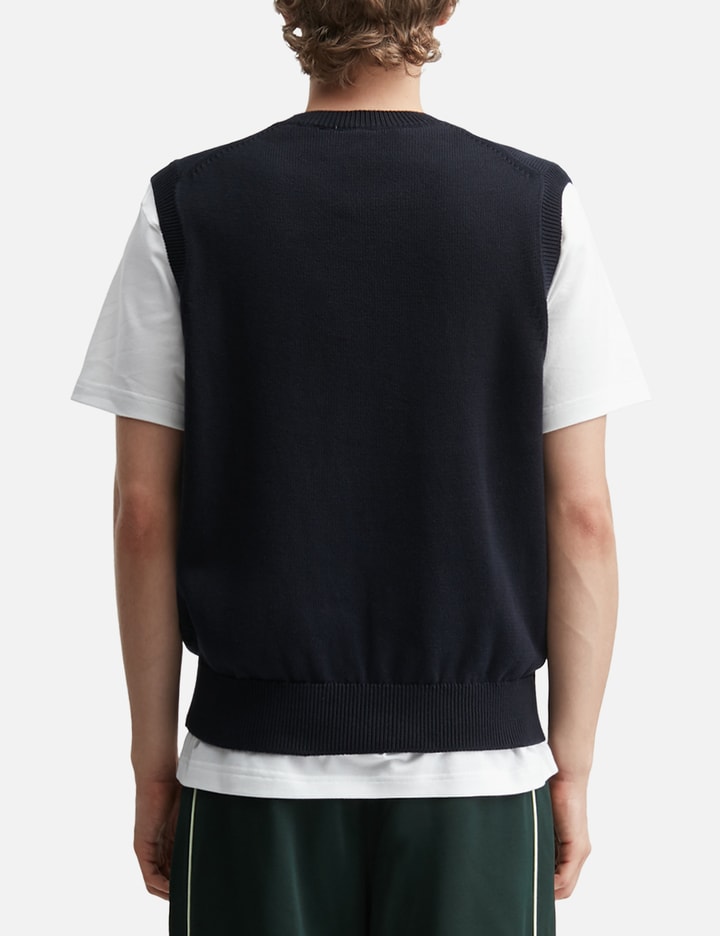 Cotton Jacquard Sweater Vest