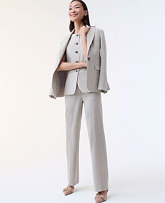 Ann Taylor The Straight Trouser in Plaid