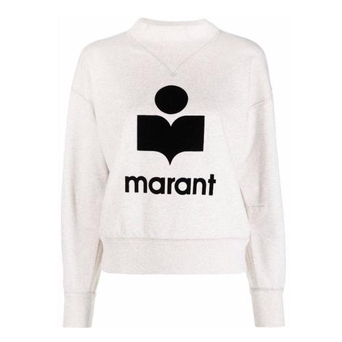 Natural Flocked-logo Sweatshirt