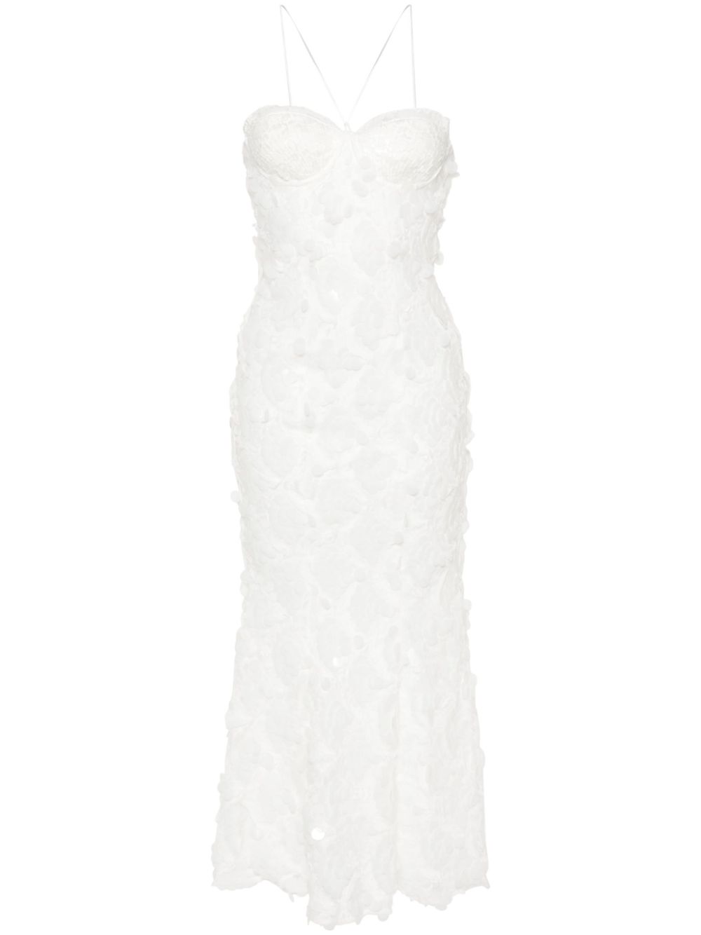 Sequinned maxi dress - White