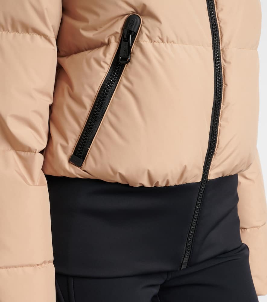 Village quilted down ski jacket