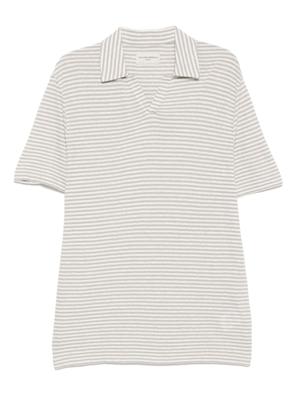 Officine Generale short sleeve polo shirt - Grey