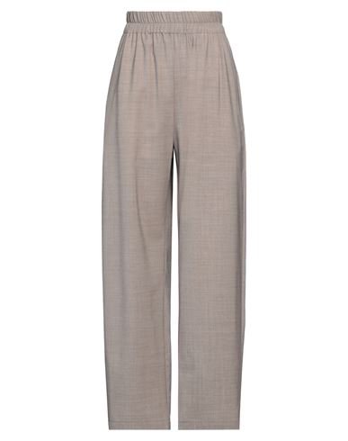 Woman Pants Grey Size 8 Virgin Wool, Elastane