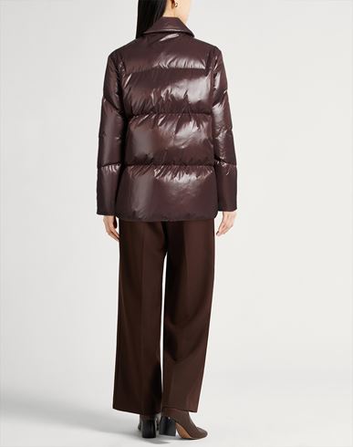 Woman Puffer Chocolate brown Size 4 Polyamide