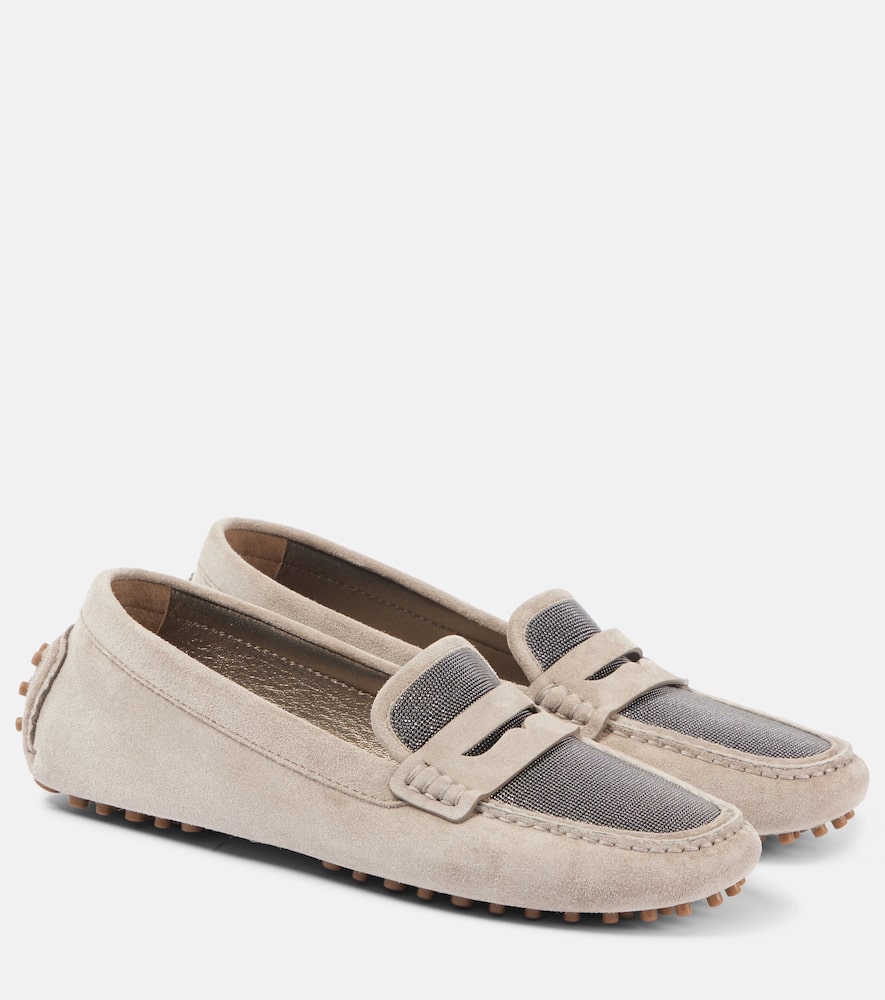 Suede loafers