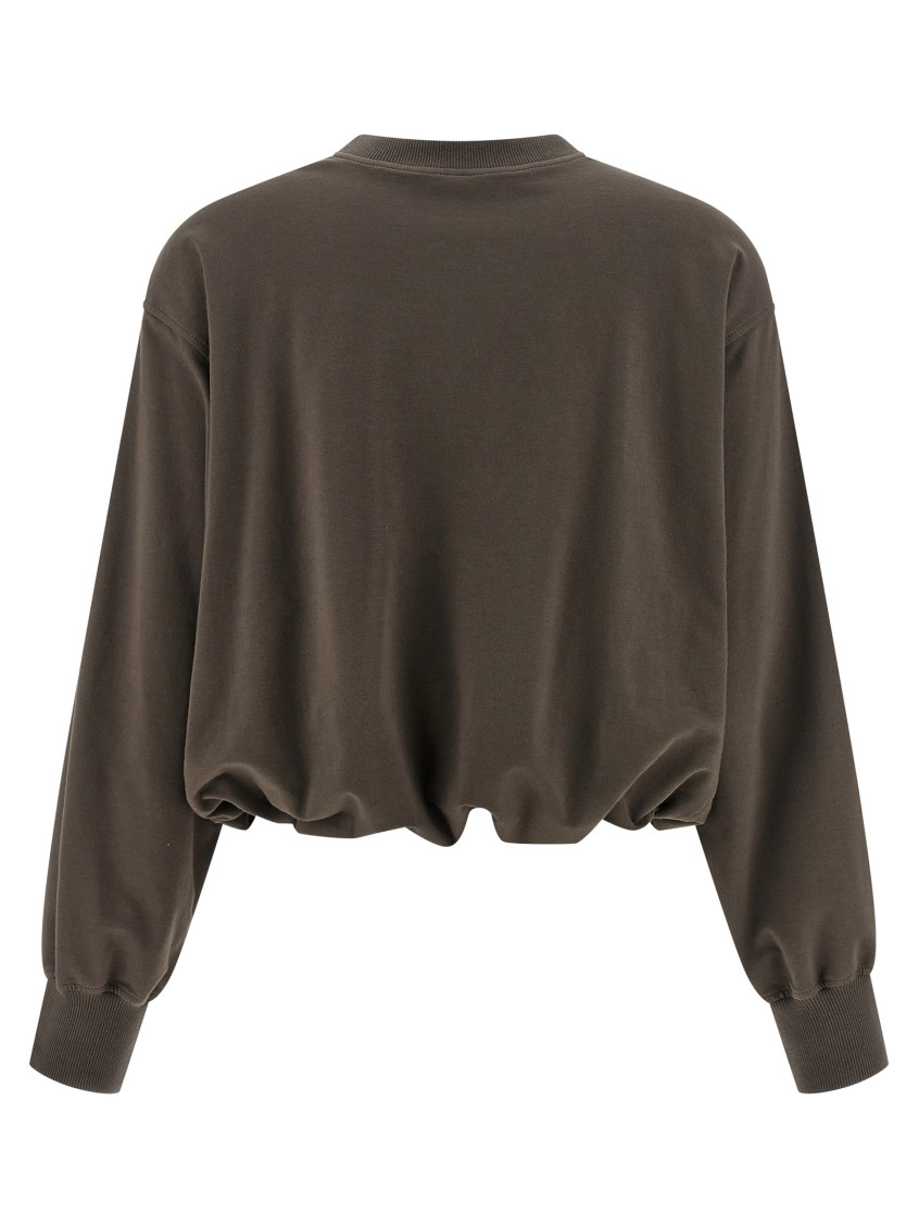 Cotton Sweatshirt Brown