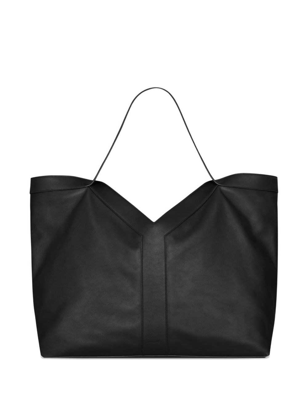 Y Large Leather Tote Bag