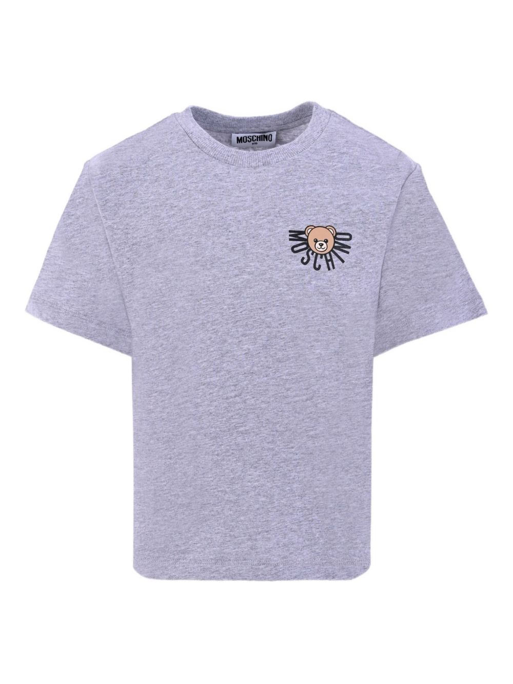 Teddy Bear-print short-sleeve T-shirt - Grey