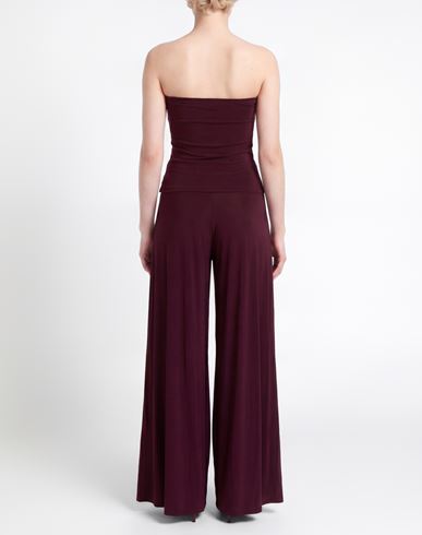 Alaïa Woman Jumpsuit Burgundy Size 6 Viscose, Elastane