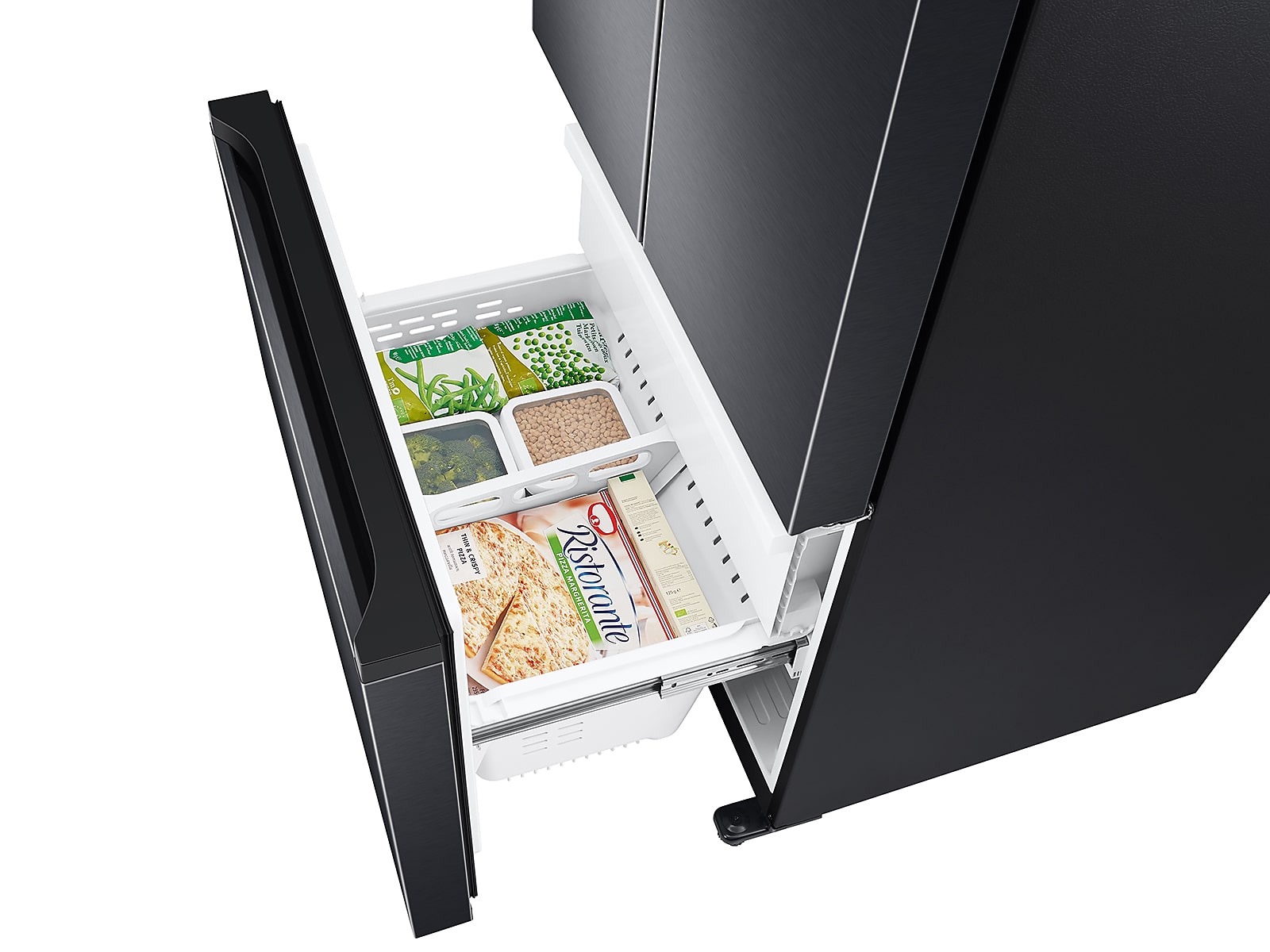 19.5 cu. ft. Smart 3-Door French Door Refrigerator in Black(RF20A5101B1/AA)