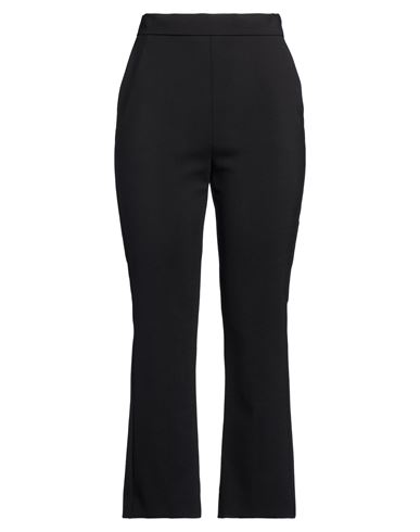 Woman Pants Black Size 6 Virgin Wool, Elastane