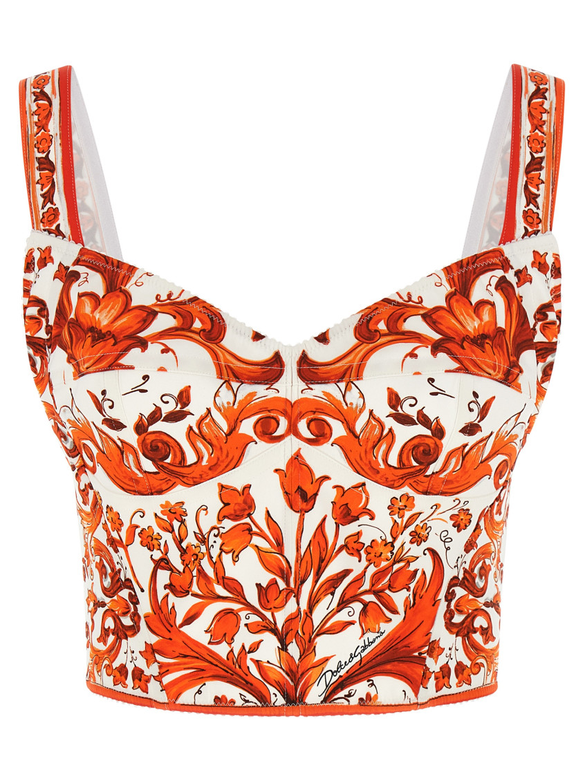 Maiolica Top Orange Tops - Women