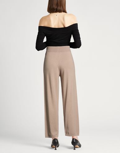 Leisure Woman Pants Beige Size L Wool, Cashmere