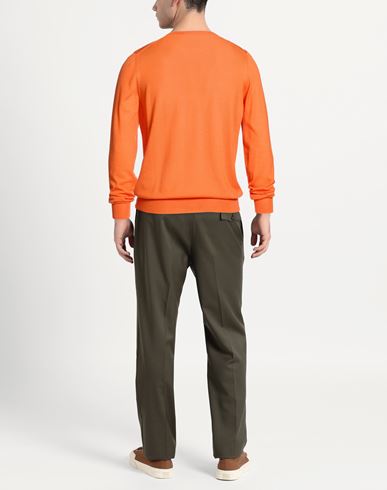 Man Sweater Orange Size 40 Virgin Wool