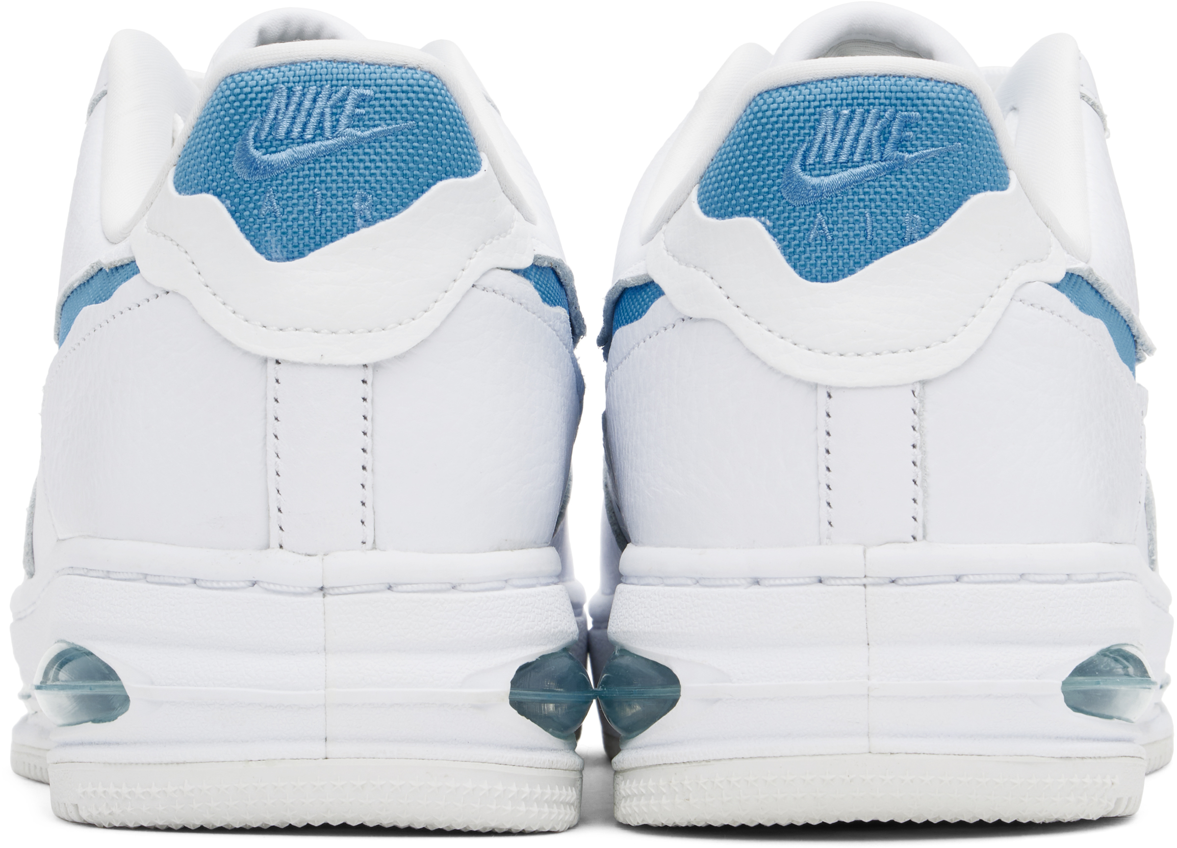White & Blue Air Force 1 Low EVO Sneakers