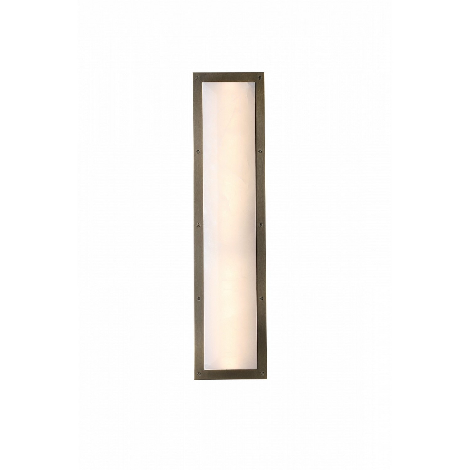 Alabaster Aged Brass LED Wall Sconce from the Sedona Collection