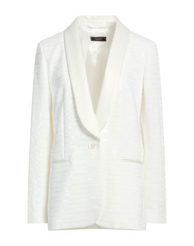Woman Blazer Ivory Size 6 Cotton, Polyester