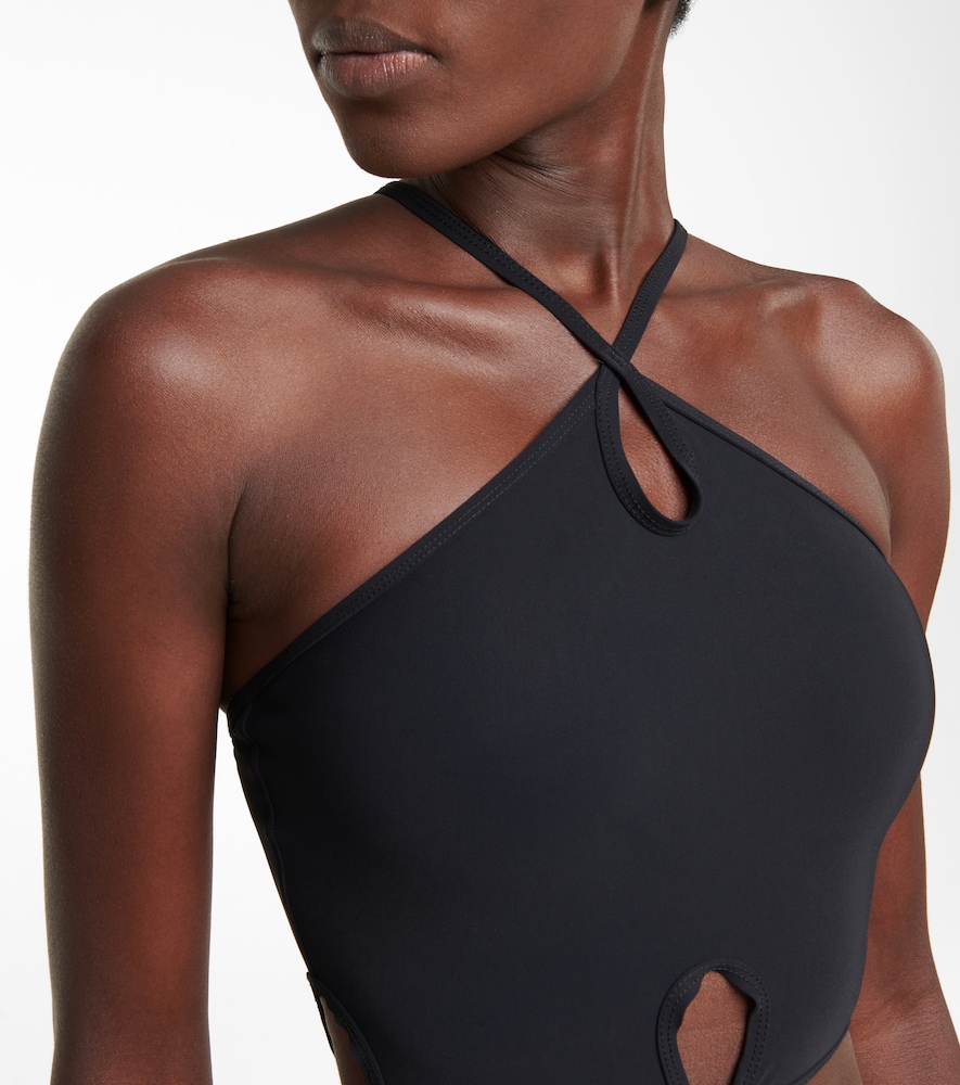 Christopher Esber Cutout halterneck swimsuit