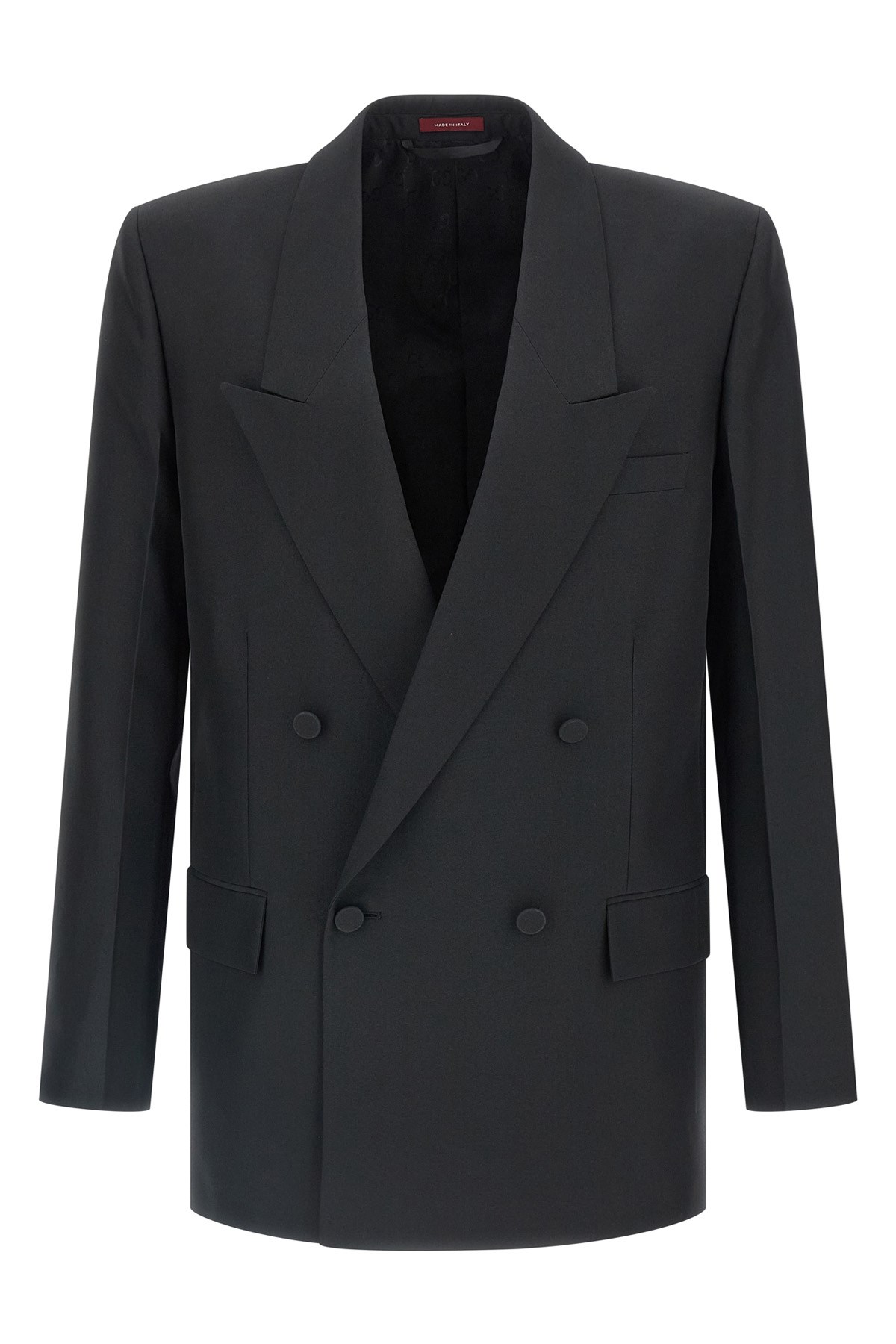 Double-Breasted Technical Panama Blazer