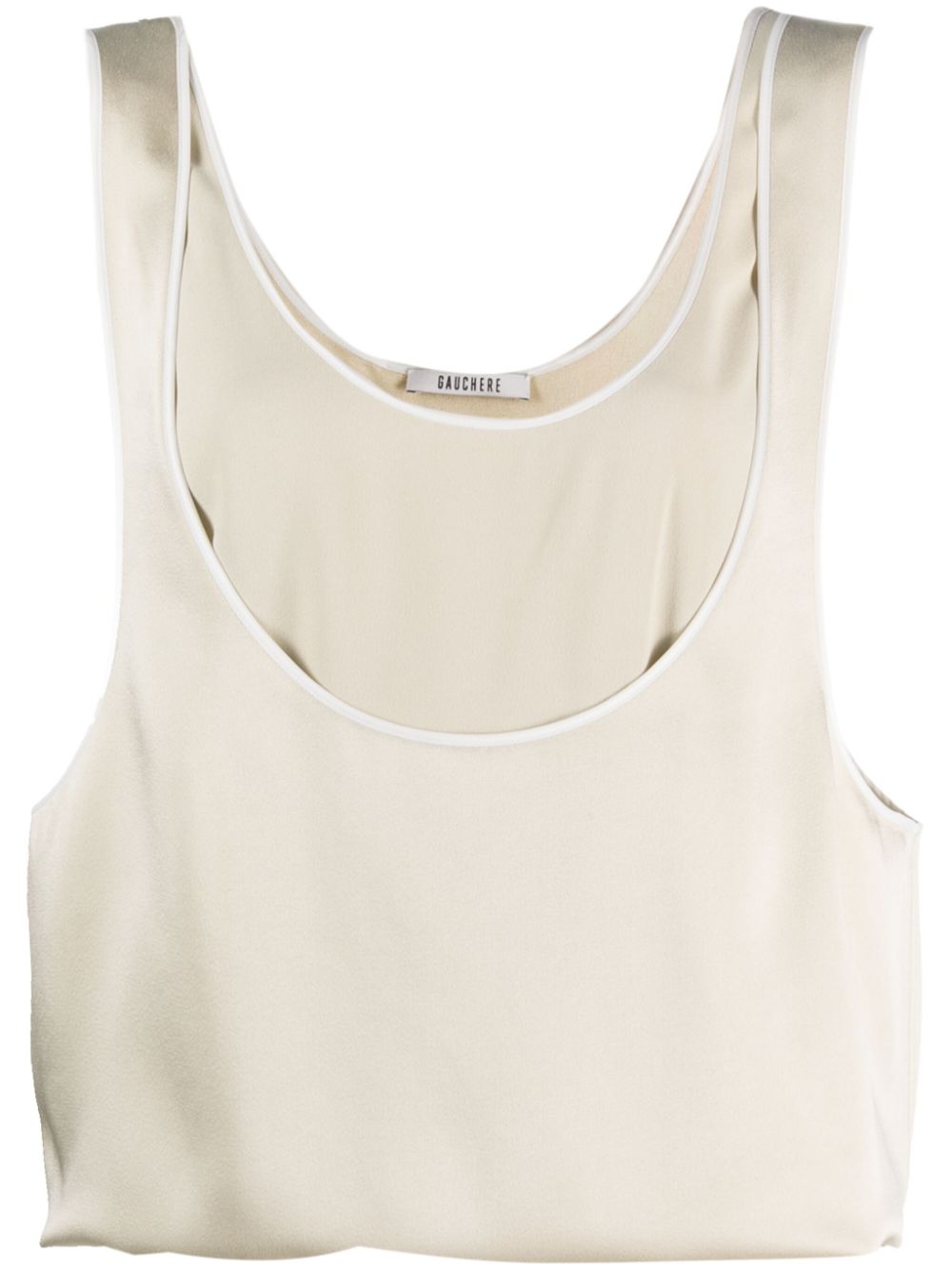 Mirros sleeveless tank top - Neutrals