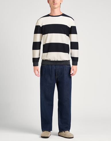 Man Sweater Midnight blue Size L Cotton, Polyamide