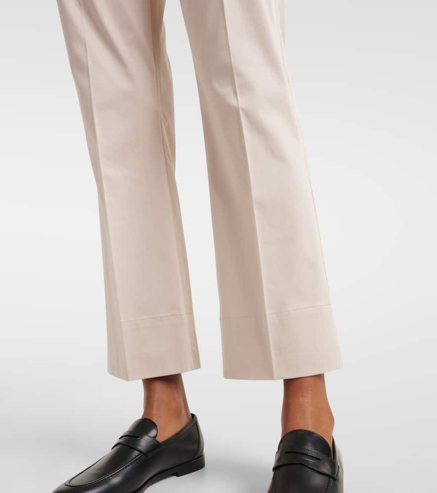 Felice cotton-blend wide-leg pants