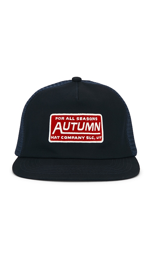 Autumn Headwear Trucker Cap Strapback Cap in Navy