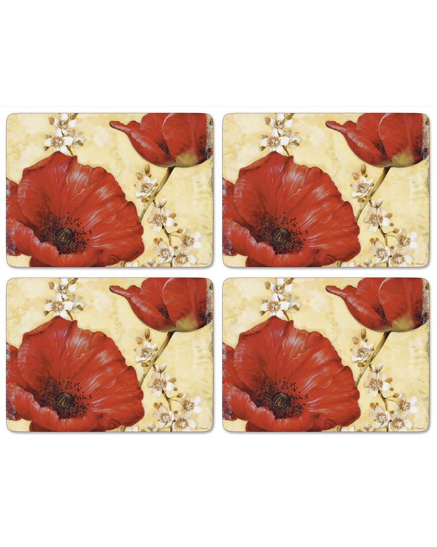 Pimpernel Poppy De Villeneuve Placemats Set of 4